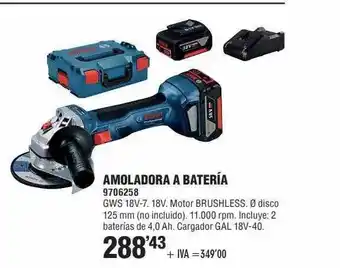 Optimus Amoladora A Bateria oferta