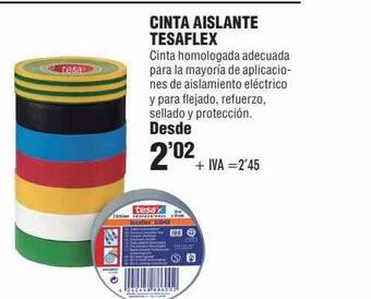 Optimus Cinta Aislante Tesaflex oferta