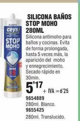 Optimus Silicona Baños Stop Moho oferta