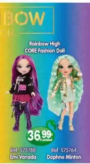 Todojuguete Rainbow High Core Fashoin Doll Emi Vanada Daphne Minton oferta