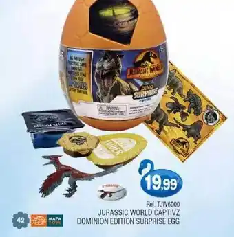 Todojuguete Jurassic World Captivz Dominion Edition Surprise Egg oferta