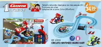 Todojuguete Carreta 1. First Circuito Nitentdo Mario Kart oferta