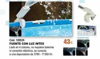 Ferrcash Fuente Con Luz Intex oferta