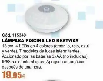 Ferrcash Lámpara Piscina Led Bestway oferta