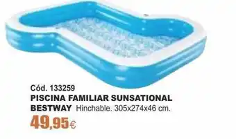 Ferrcash Piscina Familiar Sunsational Bestway oferta