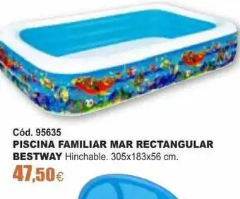 Ferrcash Piscina Familiar Mar Rectangular Bestway oferta