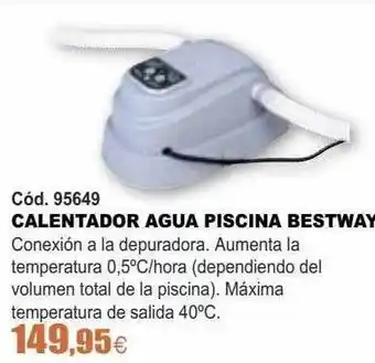 Ferrcash Calentador Agua Piscina Bestway oferta
