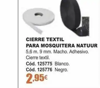 Ferrcash Cierre Textil Para Mosquitera Natuur oferta