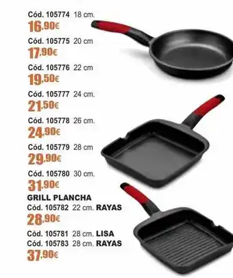 Ferrcash Grill Plancha, Rayas O Lisa oferta