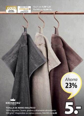 JYSK Kronborg Toalla De Mano Malpaso oferta