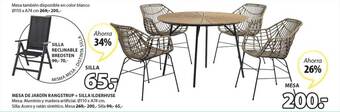 JYSK Mesa De Jardin Rangstrup + Silla Ilderhuse oferta