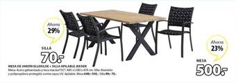 JYSK Mesa De Jardin Ellekilde + Silla Apilable Jeksen oferta