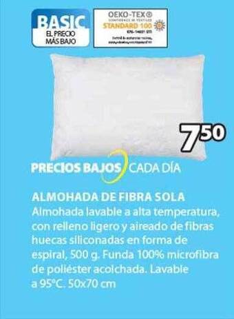 JYSK Almohada De Fibra Sola oferta