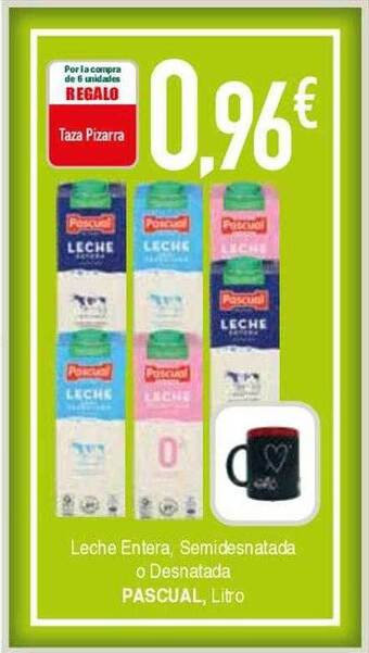 Masymas Leche Entera, Semidesnatada O Desnatada Pascual oferta