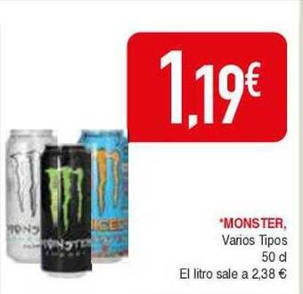 Masymas Monster Varios Tipos oferta