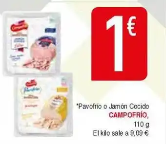 Masymas Pavofrio O Jamón Cocido Campofrío oferta