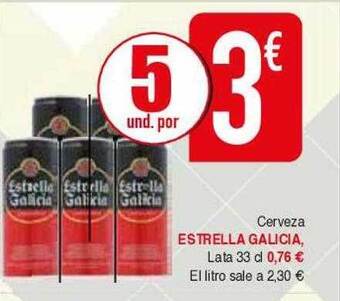 Masymas Cerveza Estrella Galicia oferta