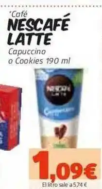 Masymas Café Nescafé Latte Capuccino O Cookies oferta