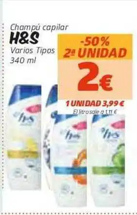 Masymas Champú Capilar H&s oferta
