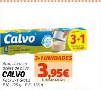 Masymas Atún Claro En Aceite De Oliva Calvo oferta