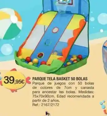 Todojuguete Parque Tela Basket 50 Bolas oferta