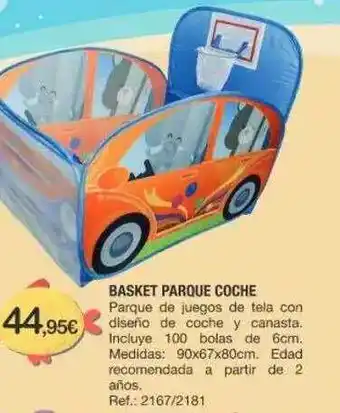 Todojuguete Basket Parque Coche oferta