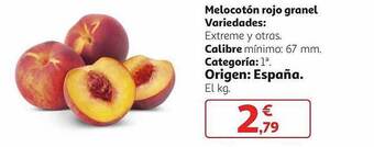 Alcampo Melocotón Rojo Granel oferta