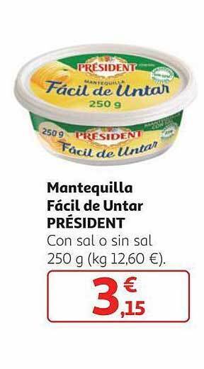 Alcampo Mantequilla Fácil De Untar Président oferta