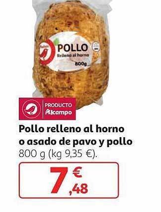 Alcampo Pollo Relleno Al Horno O Asado De Pavo Y Pollo oferta