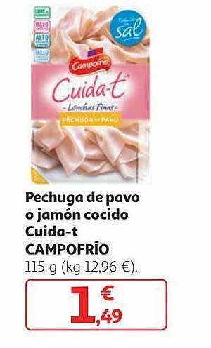 Alcampo Pechuga De Pavo O Jamón Cocido Cuida-t Campofrío oferta