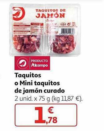 Alcampo Taquitos O Mini Taquitos De Jamón Curado oferta