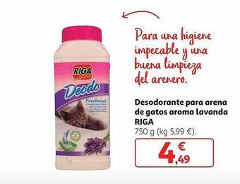 Alcampo Desodorante Para Arena De Gatos Aroma Lavanda Riga oferta