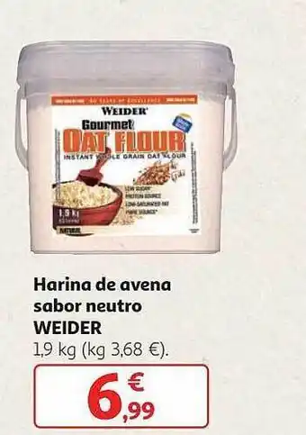 Alcampo Harina De Avena Sabor Neutro Weider oferta
