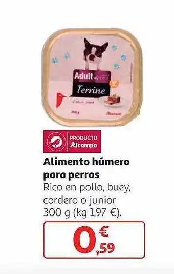 Alcampo Alimento Húmero Para Perros oferta