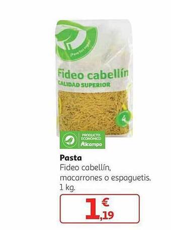 Alcampo Pasta oferta