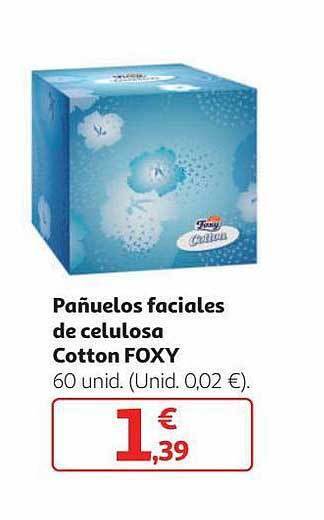 Alcampo Pañuelos Faciales De Celulosa Cotton Foxy oferta