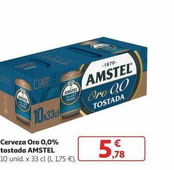 Alcampo Cerveza Oro 0.0% Tostada Amstel oferta