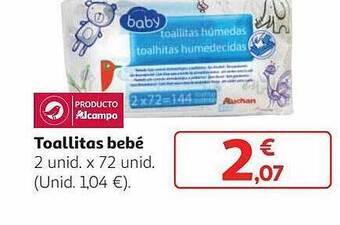Alcampo Toallitas Bebé oferta