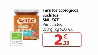 Alcampo Tarritos Ecológicos Cachitops Smileat oferta