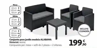Alcampo Conjunto Para Jardín Modelo Alabama oferta