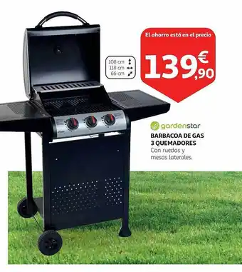Alcampo Barbacoa De Gas 3 Quemadores oferta