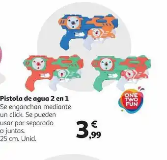 Alcampo Pistola De Agua 2 En 1 oferta