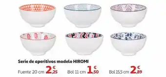 Alcampo Serie De Aperitivos Modelo Hiromi oferta