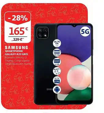 Alcampo Samsung Smartphone Galaxy A22 Gris oferta
