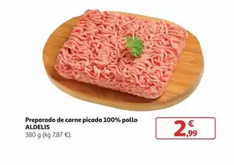 Alcampo Preparado De Carne Picada 100% Pollo Aldelis oferta