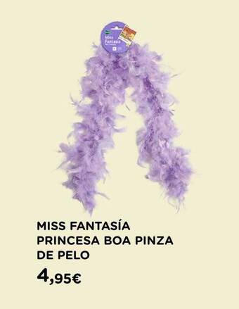 Hipercor Miss Fantasía Princesa Boa Pinza De Pelo oferta