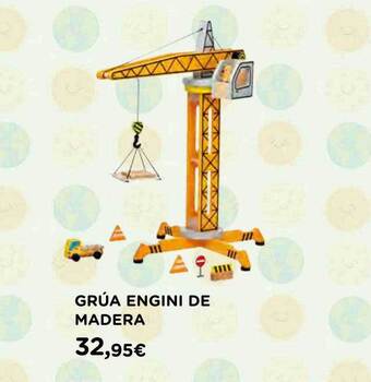 Hipercor Grúa Engini De Madera oferta