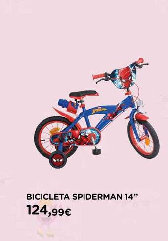 Hipercor Bicicleta Spiderman 14 oferta