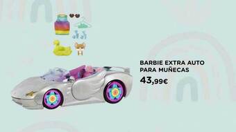 Hipercor Barbie Extra Auto Para Muñecas oferta
