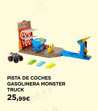 Hipercor Pista De Coches Gasolinera Monster Truck oferta